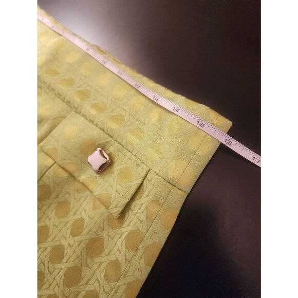 Antonio Melani shimmer Green retro print pencil skirt size 6 - Picture 5 of 8